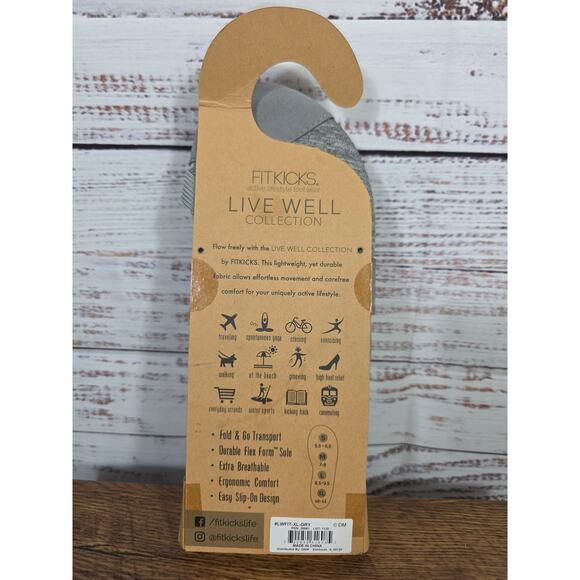 FITKICKS Live well Collection Active Women's Footwear Gray, XL - Picture 2 of 2
